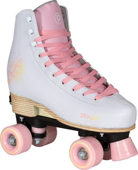 Playlife Verstellbare Rollschuhe Junior Weißrosa Größe 31 34