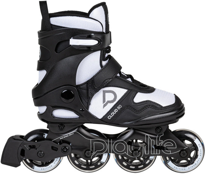 Playlife Cloud Fitness Inline Skates 82A Schwarz Weiß Größe 40