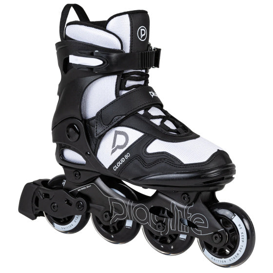 Playlife Cloud Fitness Inline Skates 82A Schwarze Weiß Größe 45