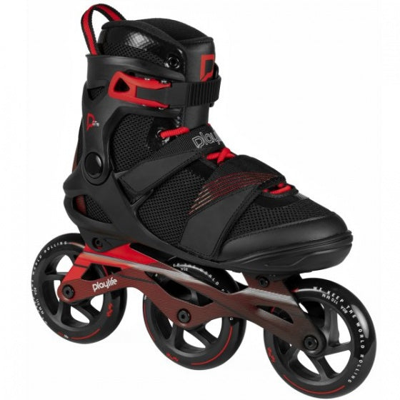 Playlife GT Black 110 Inlineskates Männer schwarz rote Größe 38
