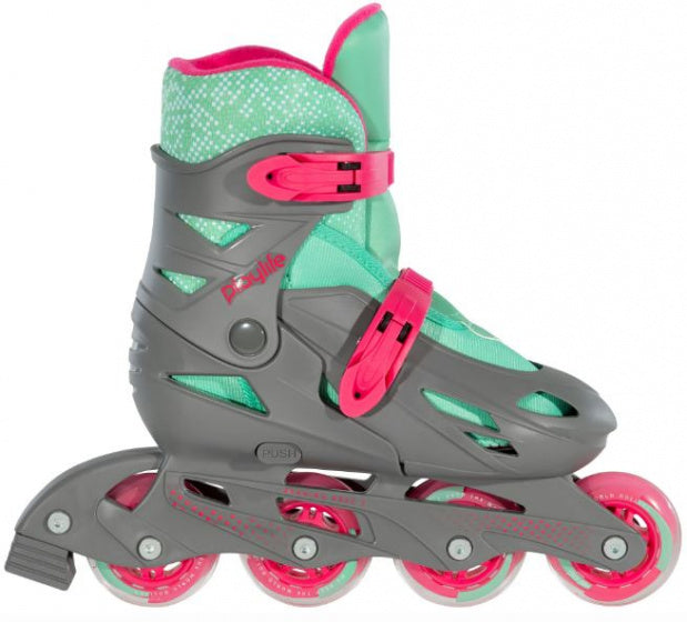 Playlife Inline Skates Riddler Hardboot 82A Grau Größe 31-34