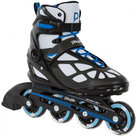 Playlife Inline Skates Black 80 Softboot 82A Schwarz Größe 45