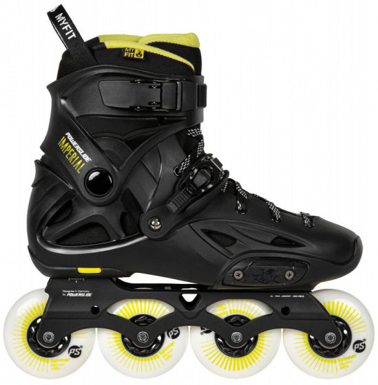 Powerslide Inline Skates Imperial One 88a Hardboot Black MT 45 46