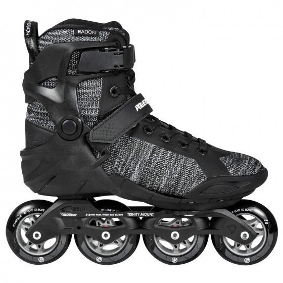 Powerslide Inlineskates Phuzion Radon 80 Dreifaltigkeit Männer Schwarz Größe 37