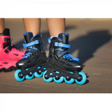 Powerslide One Stargaze Inlineskates 85A Schwarz Blau Größe 29 32
