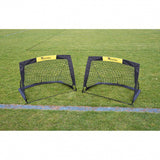 Präzisionstraining Mini -Fußballziele 91,4 cm Polyester schwarz 2 Teile