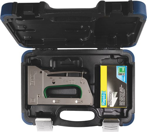 Rapid pro r34 handtacker in premium koffer | incl. 5.000 nieten