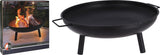 Ambiente Fire Bowl mit Deckel auf Beinen Metall Ø75 cm