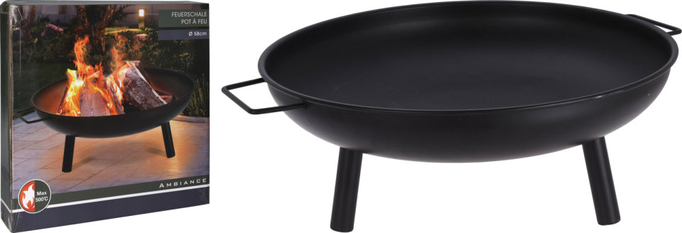 Ambiente Fire Bowl auf Beinen Metall Ø58 cm