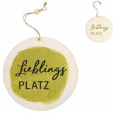 Hängedeko Lieblingsplatz Holz 20 cm 2 sortiert | 48 Stück