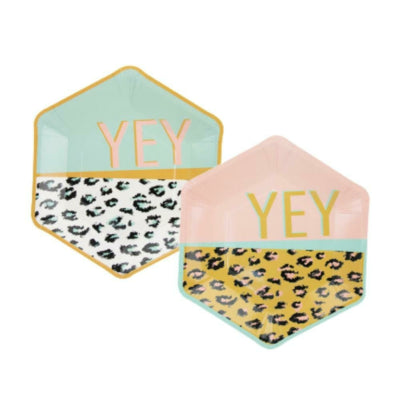Pappteller Funky Leopard 22,5 cm 8er-Set | 36 Stück
