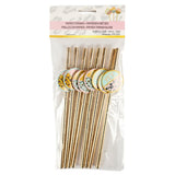 Strohhalme Funky Leopardenpapier 20 cm 8 Stück | 48 Stück