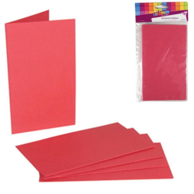 Menükarten Fuchsia 17 cm 5 Stück | 24 Stück