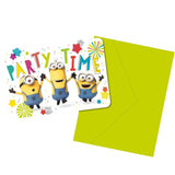Amscan despicable me minions uitnodigingskaarten en enveloppen 8 stuks | 36 stuks