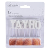 Amscan kaarsen yay hooray! 6 cm set van 11 | 24 stuks