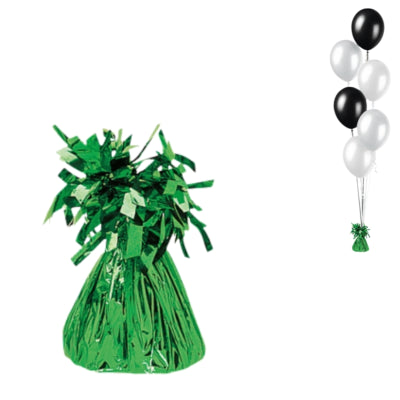 Amscan Ballongewicht Partyhut grün 12 cm | 24 Stück