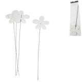 Deko-Steckerblume weiß 38 cm 4er-Set | 24 Stück