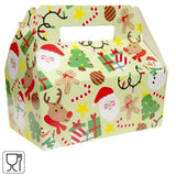 Weihnachtsmenübox aus Pappe 22,5 cm | 48 Stück