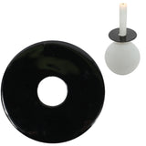 Stjernsund kaarsenring loua zwart glans 9cm | 24 stuks