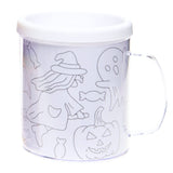 Färben Sie Ihre eigene Halloween-Tasse 250 ml | 36 Stück