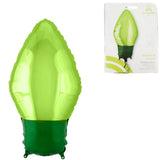Amscan Folienballon Weihnachtslampe grün 55 cm | 25 Stück