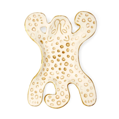 Dekoschale Leopard weiß 13cm