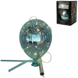 Glasballon auf Batterie grün 21 cm | 12 Stück