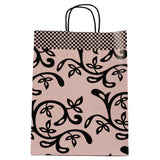 Papiertüte rosa und schwarz 31 cm 250er-Set