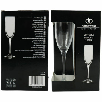 Homeware Champagnerglas Vintessa 190 ml 2 Stück | 12 Stück