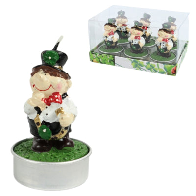Teelichter Glücksbringer Schornsteinfeger 6,5 cm 6er Set | 24 Stück