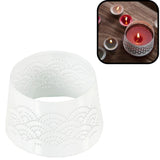 Spaas(r) Kappe für Kerzen Spitze weiß 8,5 cm | 36 Stück