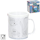 Färben Sie Ihre eigene Tasse Meerestiere 250 ml | 36 Stück