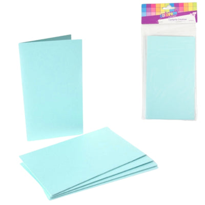 Diy Menükarten Karton blau 10 x 17 cm 5 Stück | 24 Stück