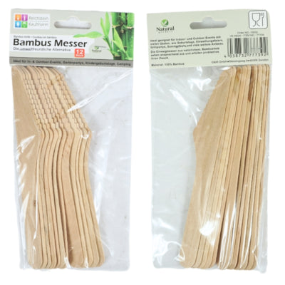 Bambusmesser 16,5 cm 12 Stück | 24 Stück