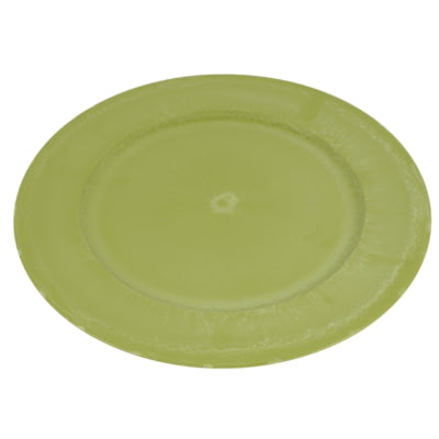 Hbx Dekoteller grün 33 cm | 12 Stück
