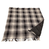 Nehmen Sie ein kariertes Polyback-Picknick-Plaid schwarz und weiß 160 x 160 cm | 10 Stück