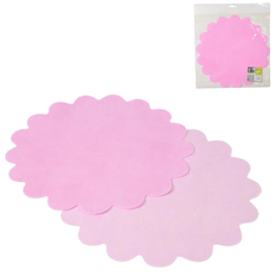 Tischset Papier rosa 35 cm 10 Stück | 24 Stück