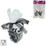 Geschenkverpackung schwarz 5 cm 6er Set | 24 Stück