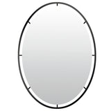Len-fra wandspiegel salem zwart 80 cm | 2 stuks