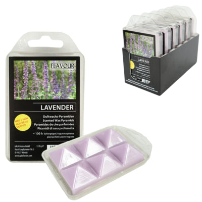 Galawachs schmilzt Pyramide Lavendel 6 Stück | 12 Stück