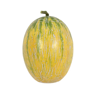 Dekoration Obst Honigmelone gelb grün 15 cm | 6 Stück