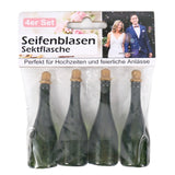 Blasenblasende Champagnerflasche 7,7 cm 4 Stück | 24 Stück