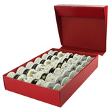 Horn-Geschenkband schwarz-weiß goldfarben Display 48 Stück | 2 Stk
