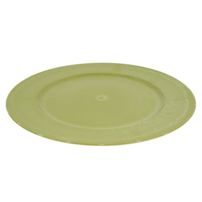 Hbx Dekoteller grün 33 cm | 12 Stück