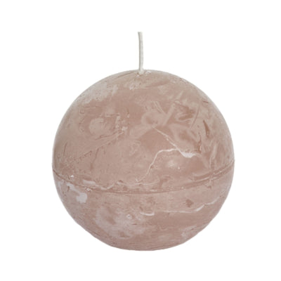Spaas(r) Kugelkerze beige 8 cm | 12 Stück