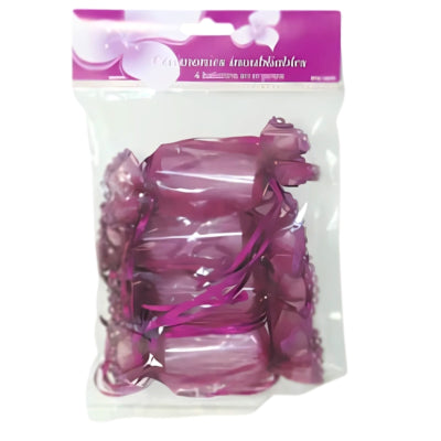 Mini-Geschenkverpackung lila 13 cm 4er-Set | 48 Stück