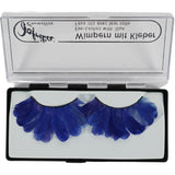 Jofrika Cosmetics künstliche Wimpern Federn blau 9,5 cm B-Wahl VE500 | 50 Stück