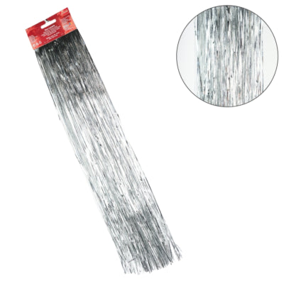 Deko Heitmann Lamettafolie silberfarben 300 Streifen 50 cm | 60 Stück