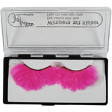 Jofrika Cosmetics künstliche Wimpern Federn Neon Pink 9,5 cm B-Wahl VE500 | 50 Stück