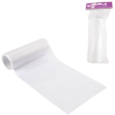 Organza auf Rolle weiß 15 cm x 10 m | 24 Stück